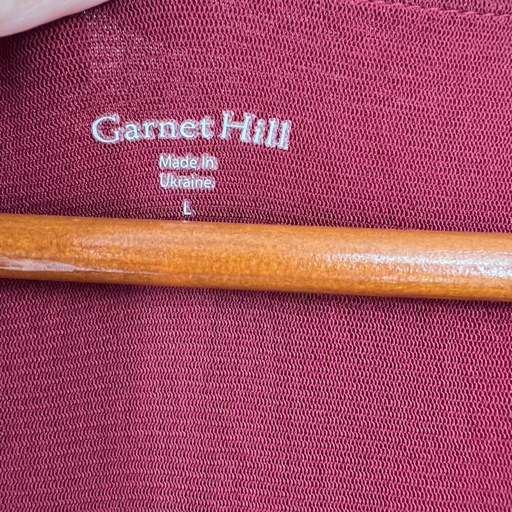 NEW Garnet Hill Ballet Wrap Knit Midi Dress classic fit ballet wrap size large - Picture 10 of 10